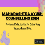 Maharashtra AYUSH Counselling 2024 Provisional Selection List for Online Stray Vacancy Round 4 Out